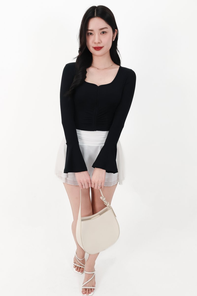 SALE EXCLUSIVE | Bennie Bell Sleeve Top in Black