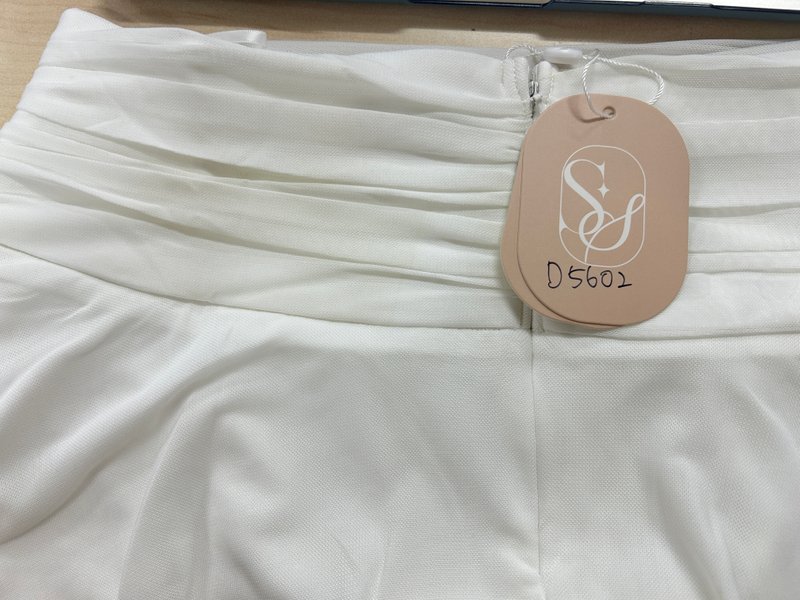 DEFECT | Marley Mesh Co-ord Skorts in White in XL