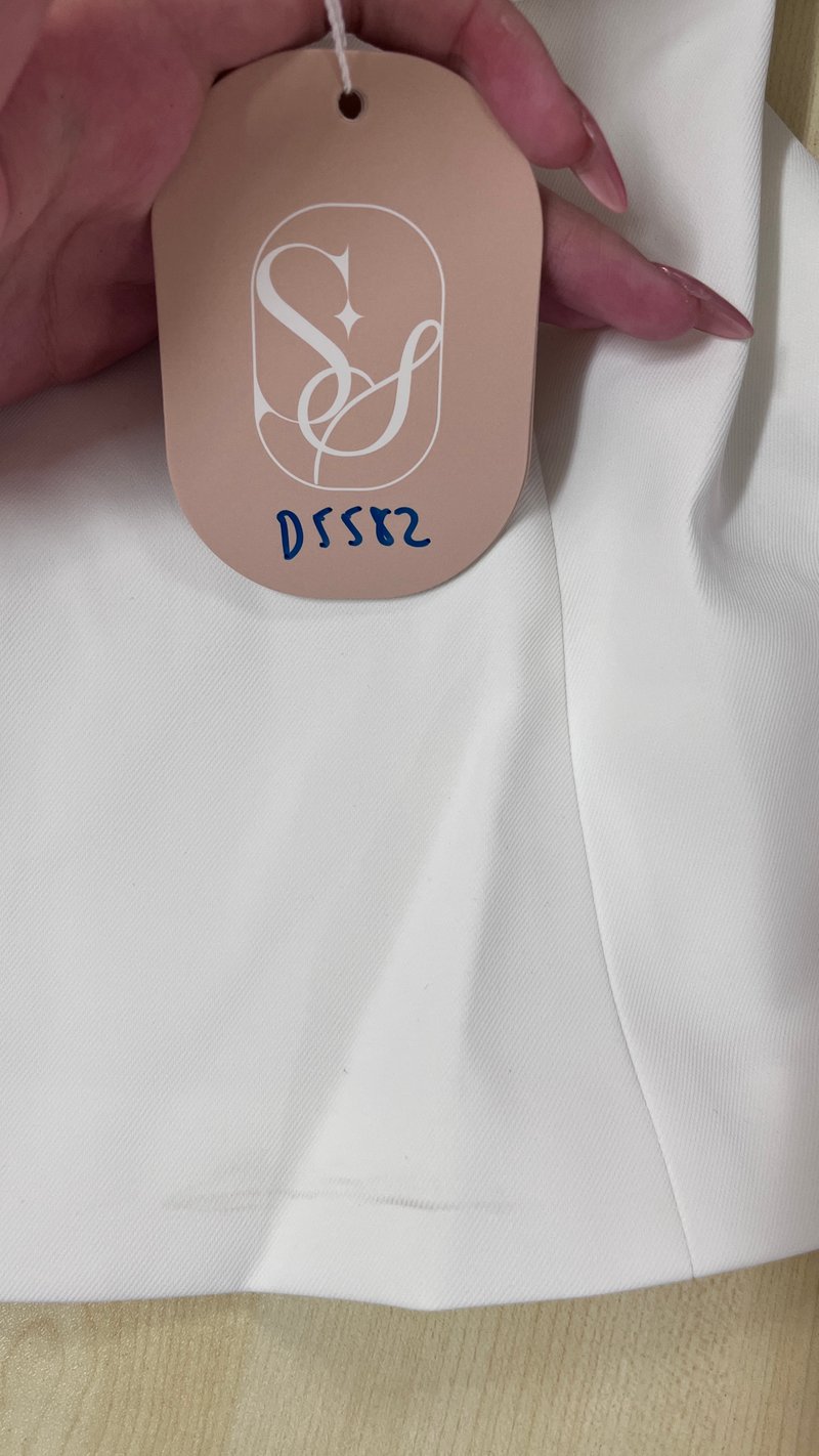 DEFECT | Cherish Co-ord Pleat Halter Top in White in XS