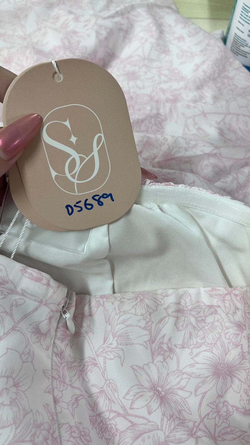 DEFECT | Ferlin Floral Midaxi Dress in Light Pink in M