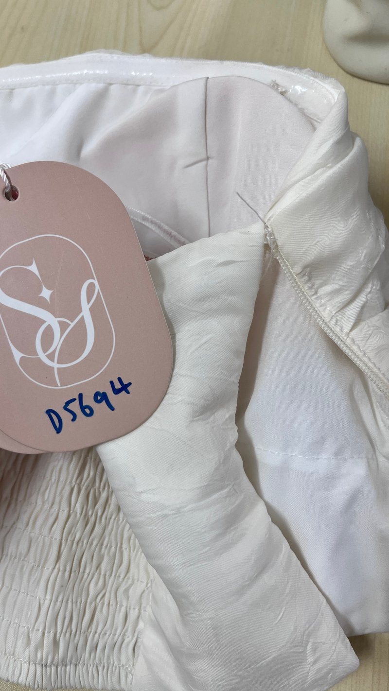 DEFECT | Fessa Floral Co-ord Top in Cream Yellow in XS