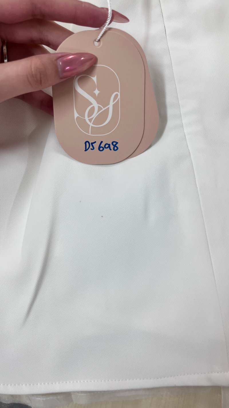 DEFECT | Cherie Co-ord Peplum Top in White in XS