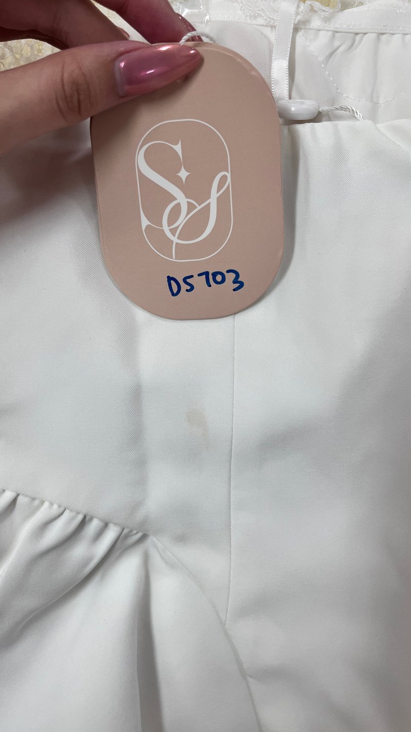 DEFECT | Cassi Co-ord Peplum Top in White in S