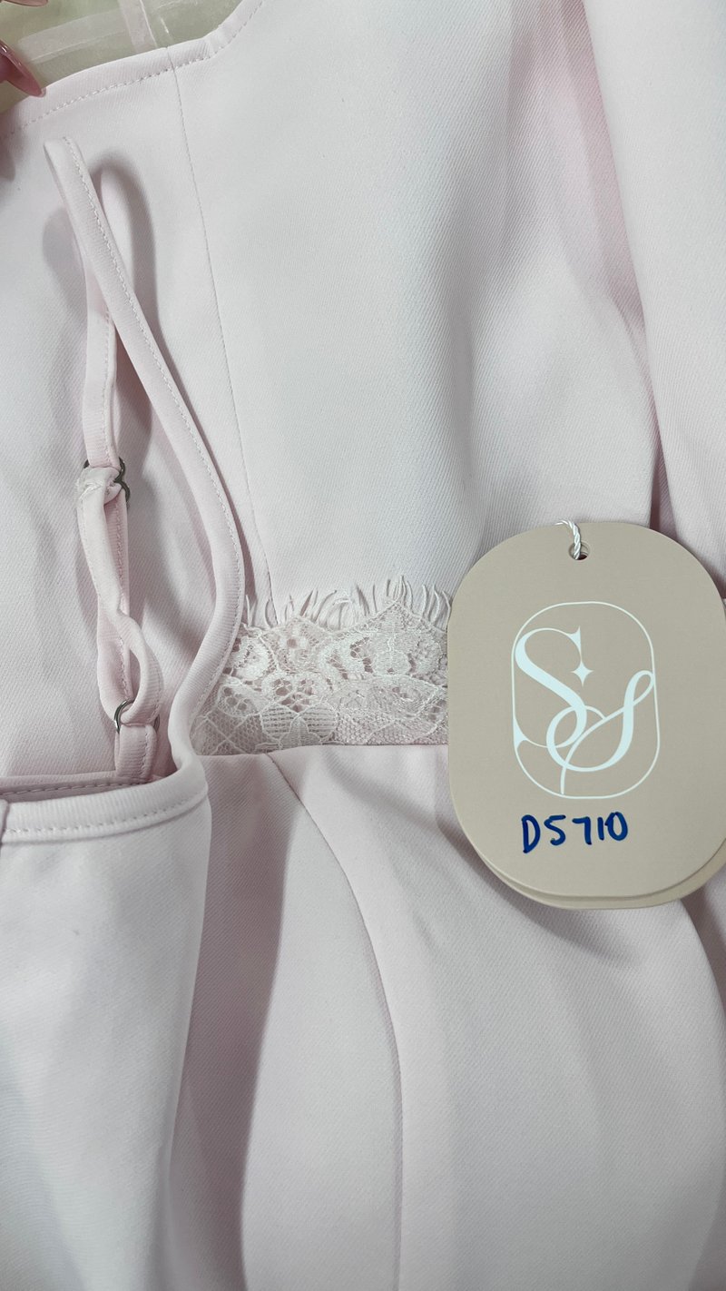 DEFECT | Cherie Co-ord Peplum Top in Light Pink in S