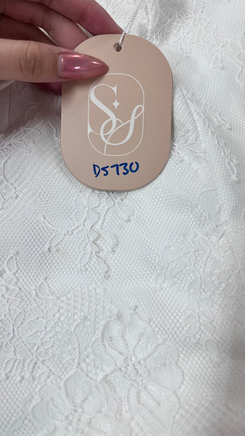 DEFECT | Lovine Lace Co-ord Shorts in White in M