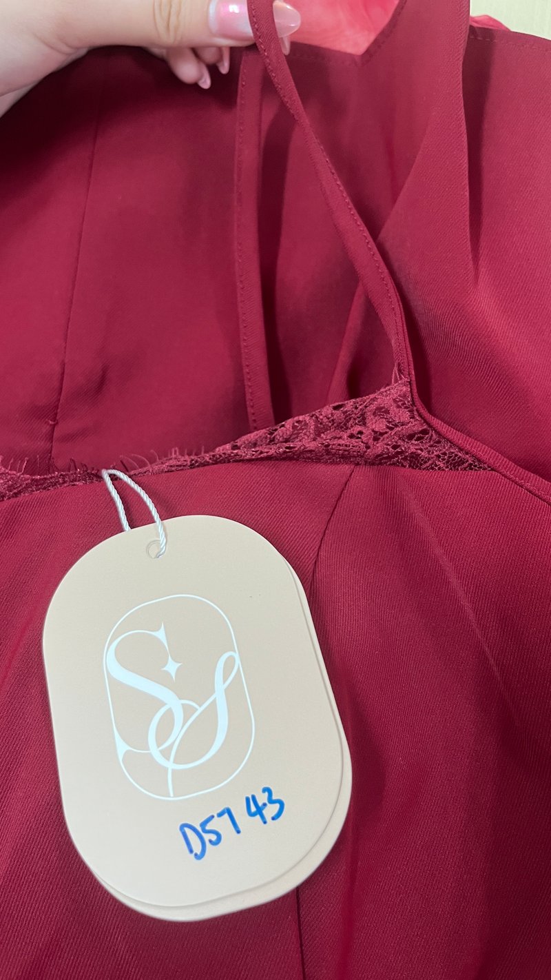 DEFECT | Cherie Co-ord Peplum Top in Dark Red in S