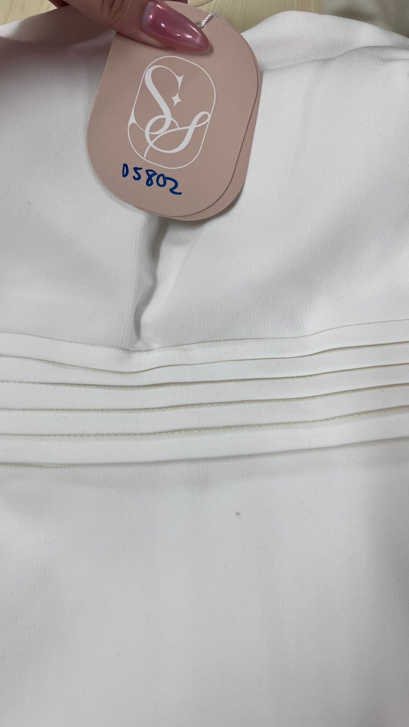 DEFECT | Francie Flare Romper Dress in White in S