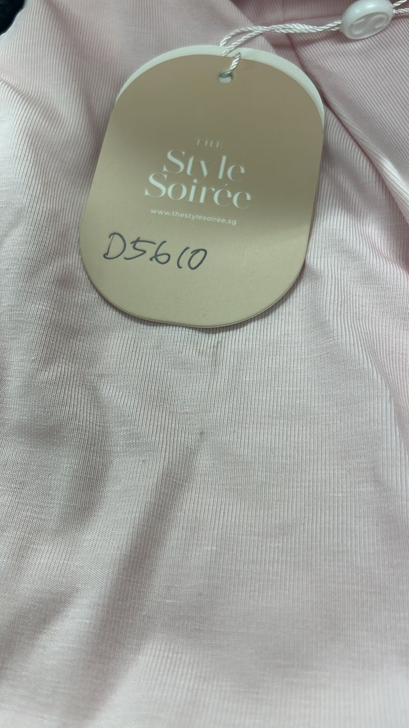 DEFECT | Bambi Bolero Romper Dress Set in Light Pink in L