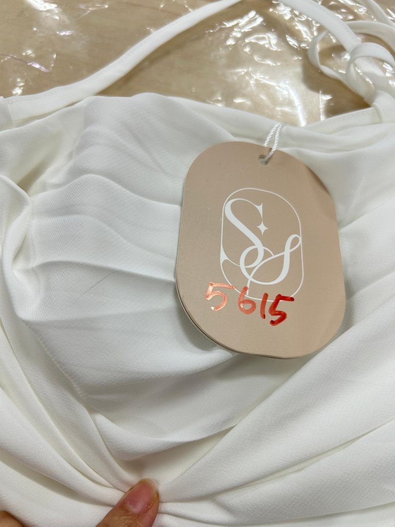 DEFECT | Taena Tie Strap Top in White in S