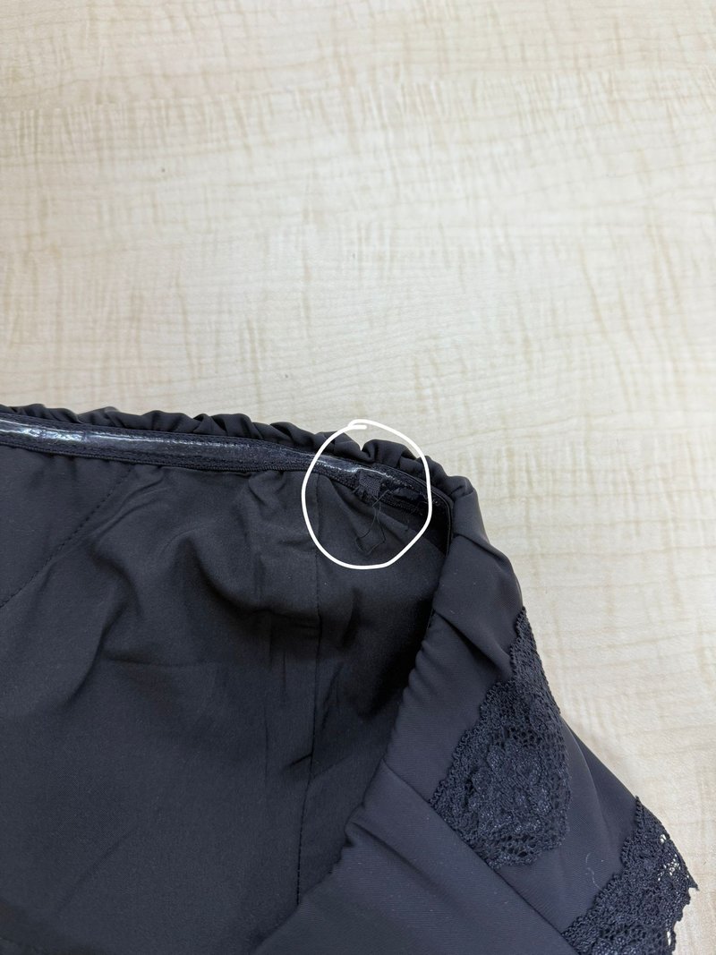 DEFECT | Libby Lace Trim Co-ord Top in Black in S