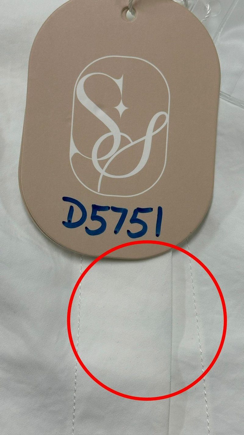 DEFECT | Tasha Textured Tie Shirt in White in XS