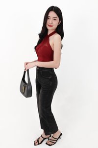 Merel Multi Way Mesh Top in Dark Red