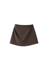 Rami Ruched Skorts in Dark Brown