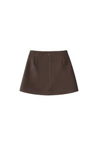 Rami Ruched Skorts in Dark Brown