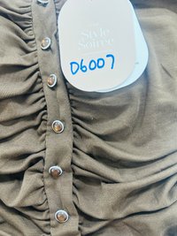 DEFECT | Bora Bolero Ruched Top Set in Dark Brown in S