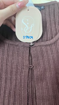 DEFECT | Kensley Knit Cardigan in Dark Brown in XS