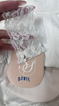 DEFECT | Lovine Lace x Mesh Peplum Co-ord Top in White in L