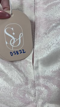 DEFECT | Hellie Highwaist Jacquard Shorts in Pastel Pink x Light Gold in XS