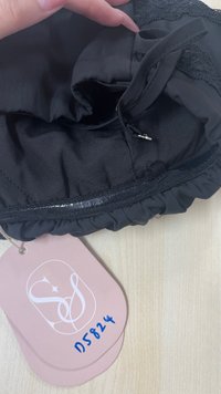 DEFECT | Libby Lace Trim Co-ord Top in Black in S