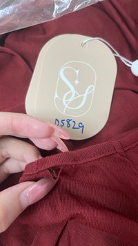 DEFECT | Ode Offshoulder Halter Sleeved Top in Muted Red in M