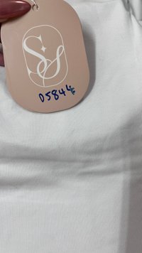 DEFECT | Lenna Lace Trim Tee in White in S