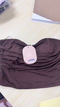 DEFECT | Marley Mesh Co-ord Tube Top V3 in Dark Brown in S