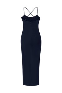 Calina Cross Back Maxi Dress in Midnight Blue