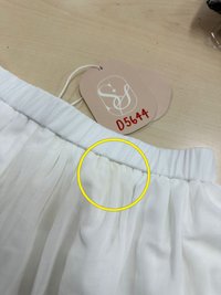 DEFECT | Meraine Mesh Co-ord Tiered Skorts in White in L