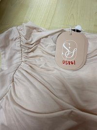 DEFECT | Riri Ruched Padded Top in Cream Nude in M