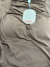 DEFECT | Riri Ruched Padded Top in Brown in XS