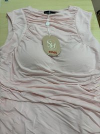 DEFECT | Riri Ruched Padded Top in Light Pink in S