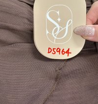 DEFECT | Maisie Mesh Babydoll Top with Sash in Dark Brown in S