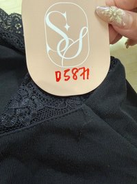 DEFECT | Leora Lace Offshoulder Top in Black in M