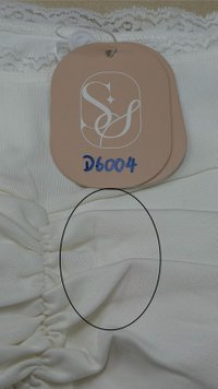 DEFECT | Lessie Lace Trim Long Sleeve Top in White in M