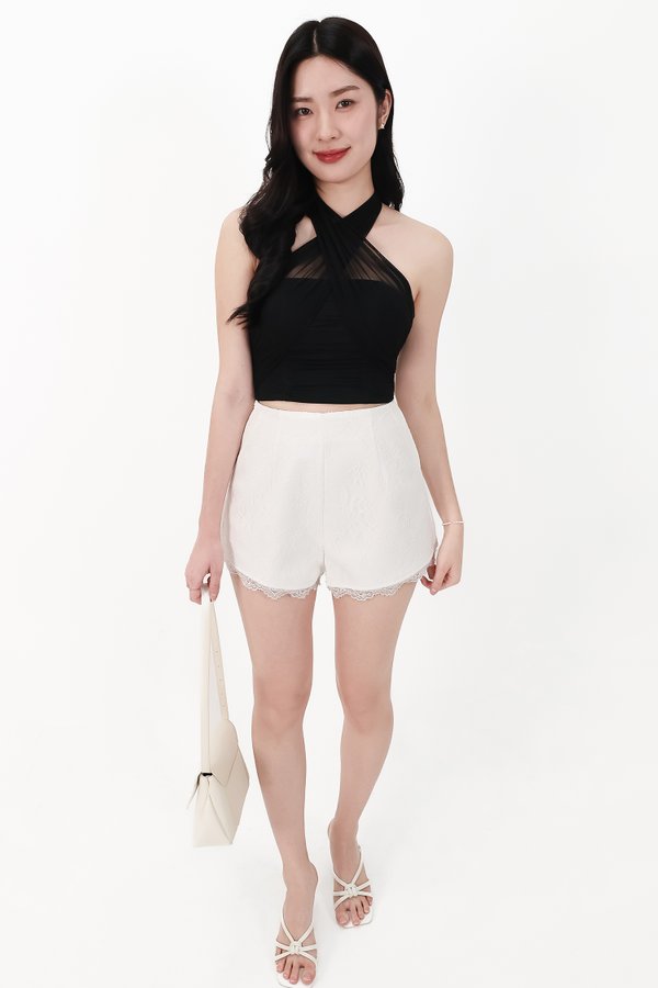 RESTOCKS | Merel Multi Way Mesh Top in Black