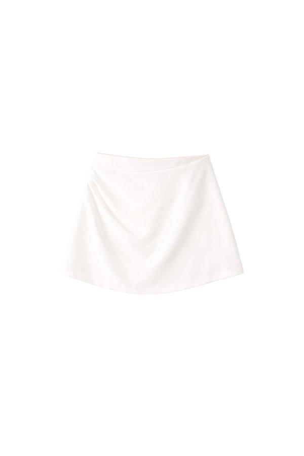 Rami Ruched Skorts in White