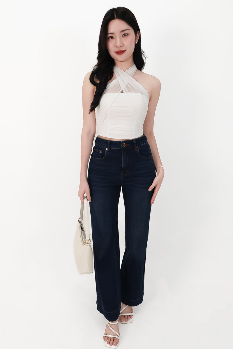 RESTOCKS | Merel Multi Way Mesh Top in White