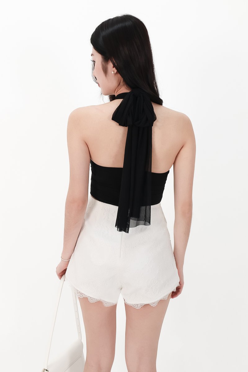 RESTOCKS | Merel Multi Way Mesh Top in Black