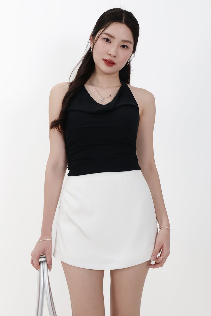 Rami Ruched Skorts in White