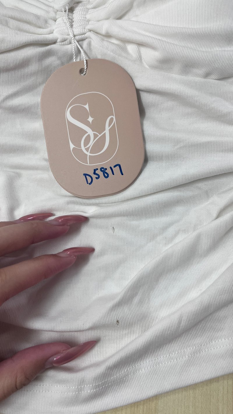 DEFECT | Bren Bolero Top Set in White in M