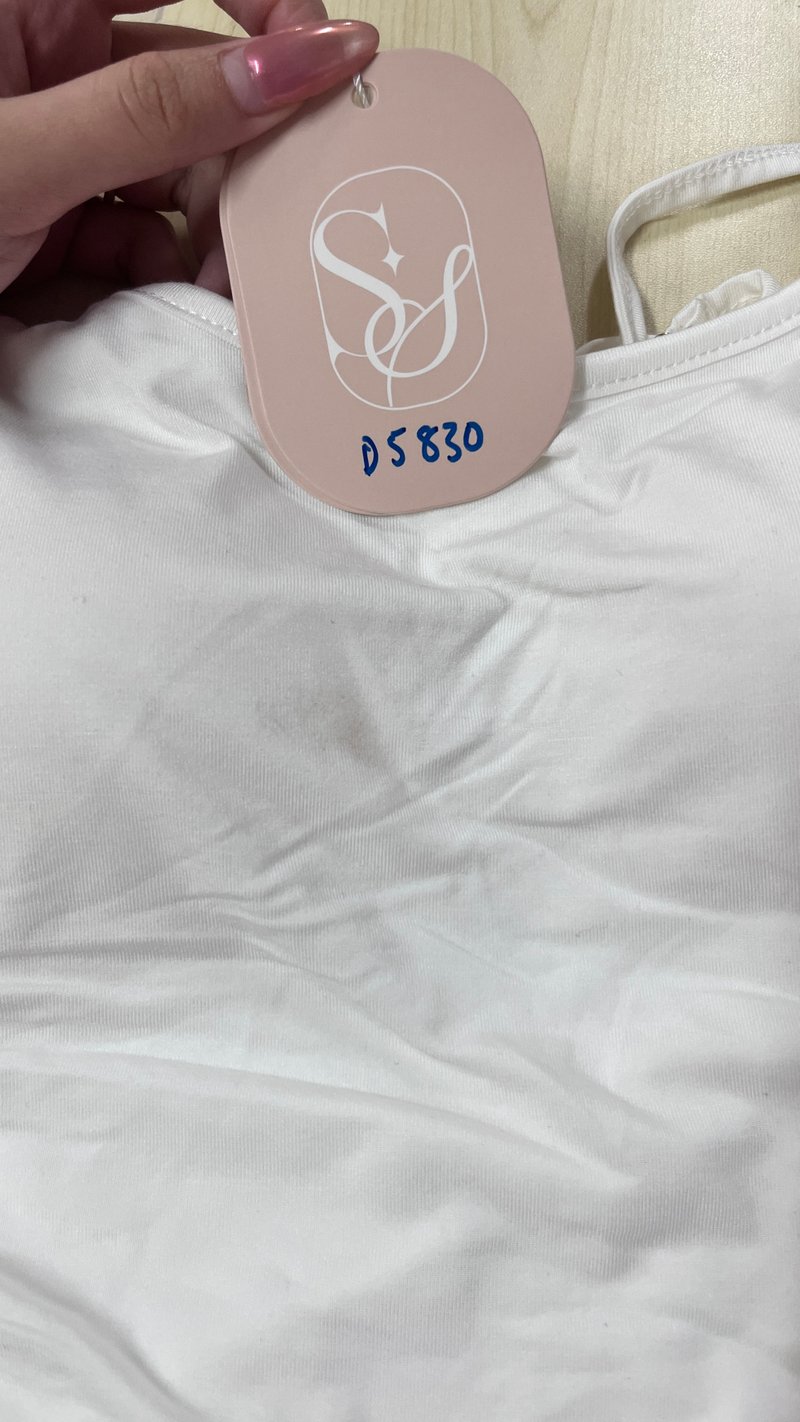 DEFECT | Rena Ruched Halter Top in White in XS