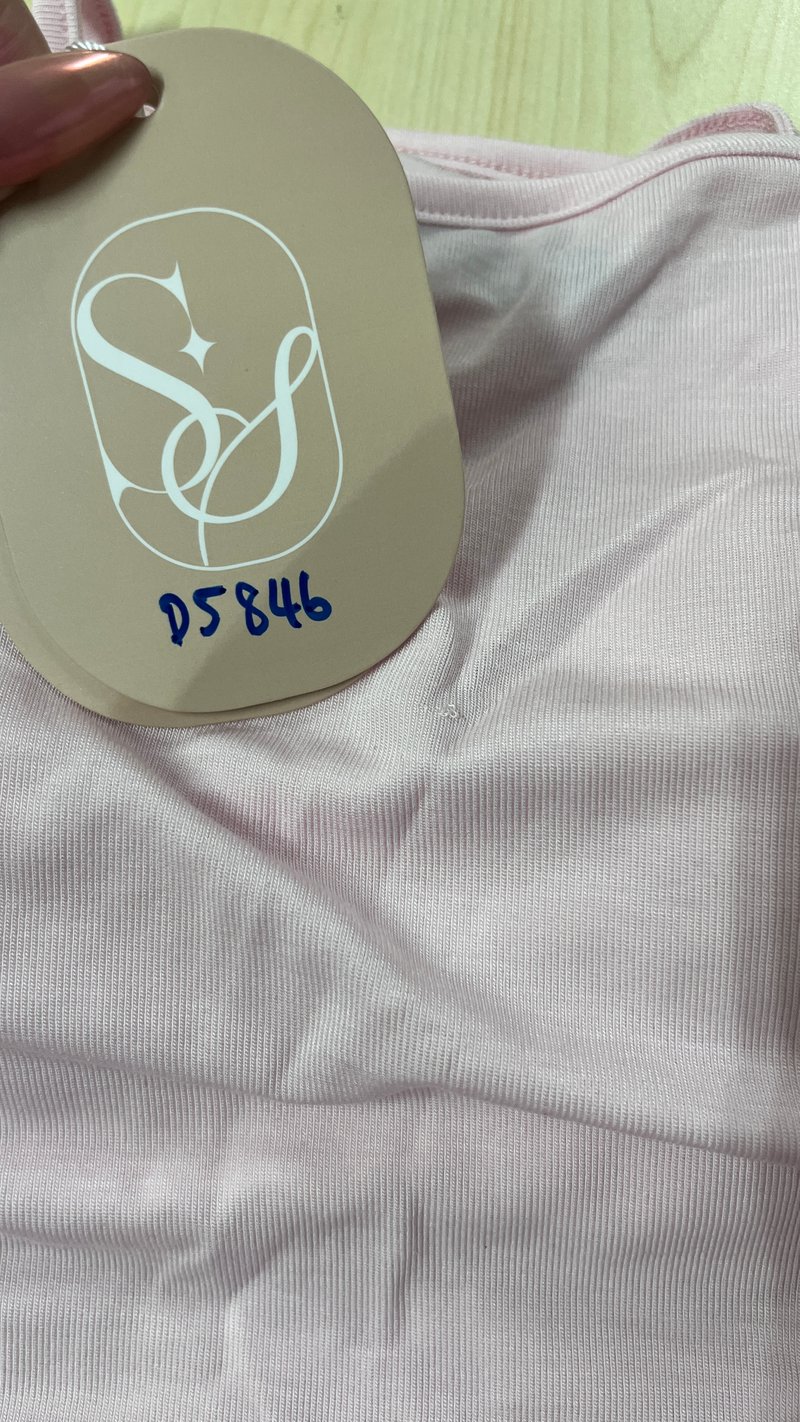 DEFECT | Ode Offshoulder Halter Sleeved Top in Light Pink in S