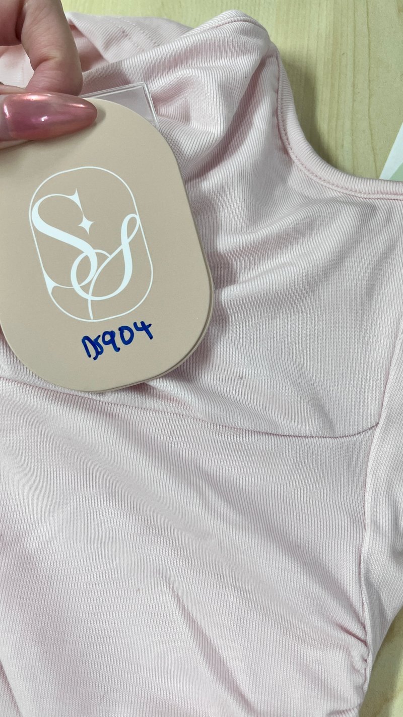 DEFECT | Chaewon Cardigan Romper Dress Set in Light Pink in M