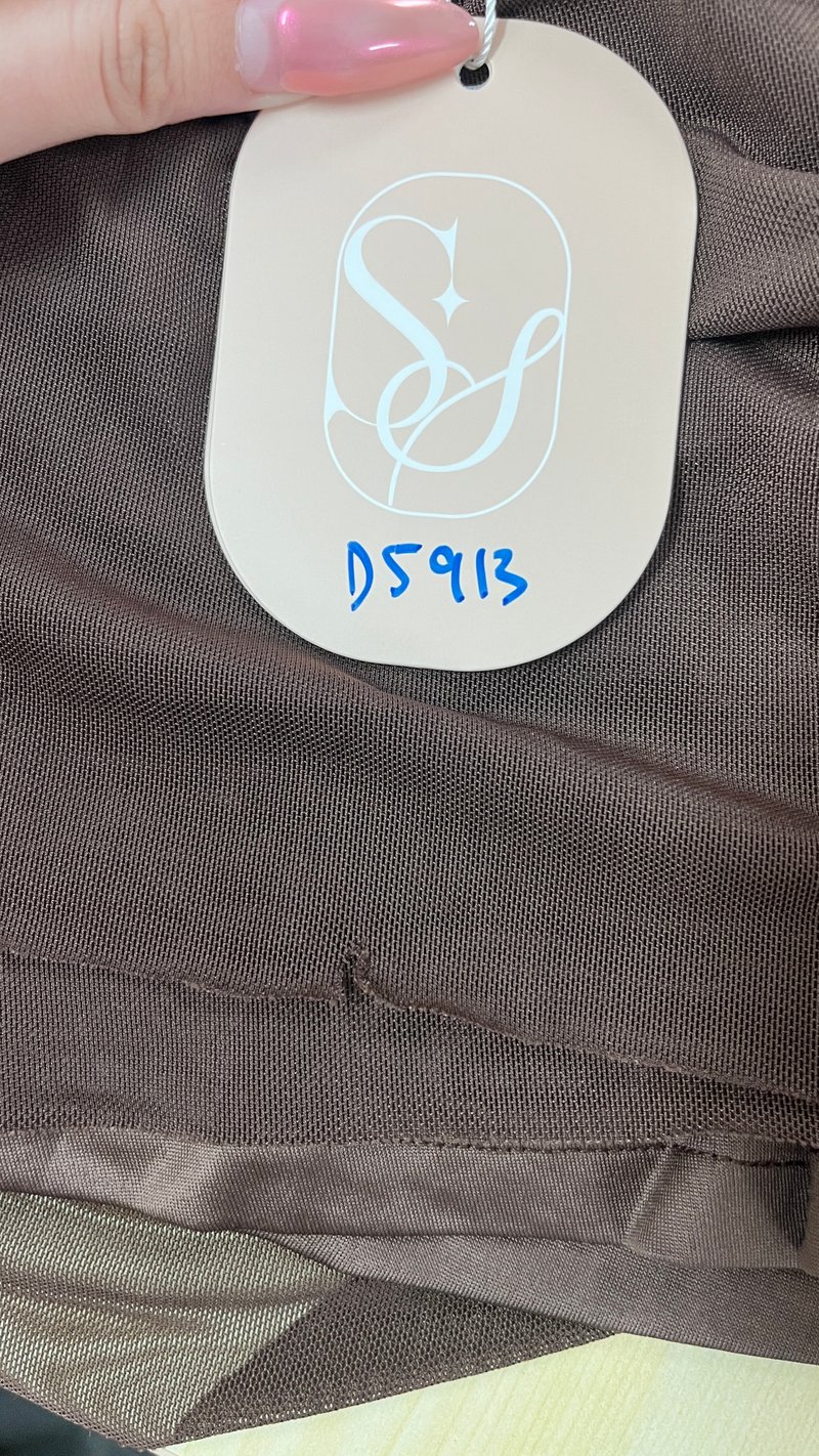 DEFECT | Mardy Mesh Romper Dress in Dark Brown in S