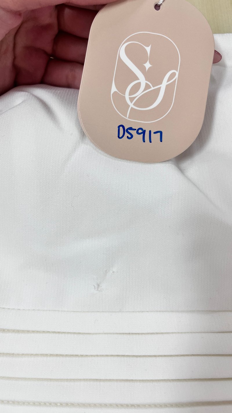 DEFECT | Francie Flare Romper Dress in White in XS