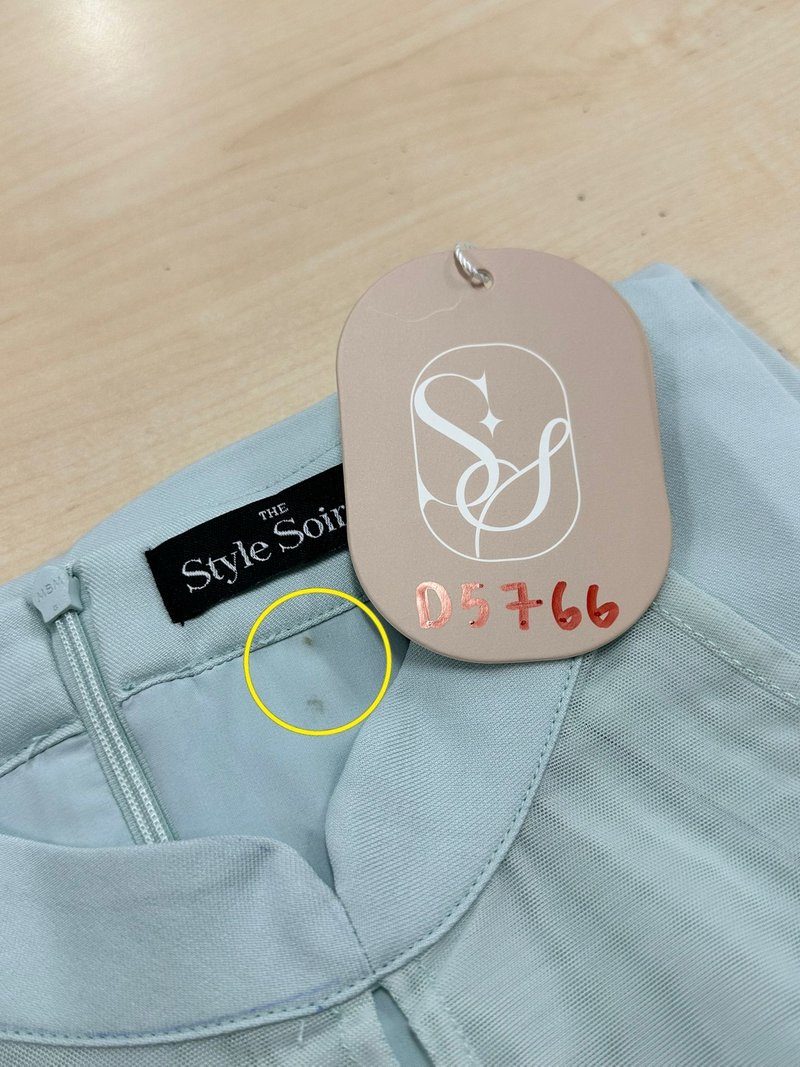 DEFECT | Maya Mesh Ruched Dress in Seafoam Jade in XXS