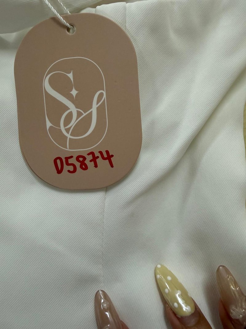 DEFECT | Cleef Co-ord Halter Top in White in M