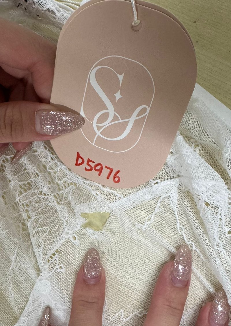 DEFECT | Lynn Lace Cardigan Top Set in White in M