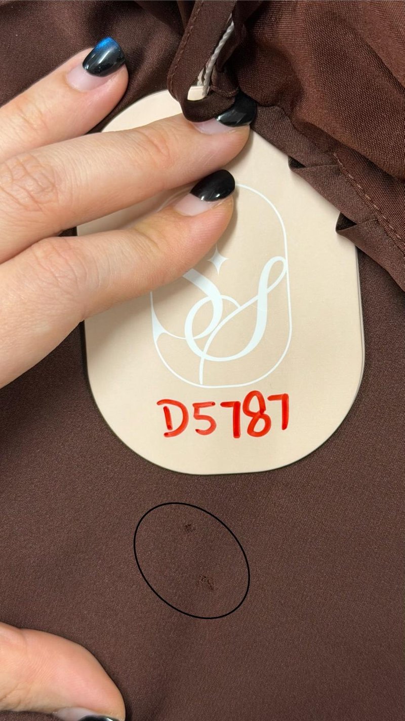 DEFECT | Saena Satin Tie Strap Top in Dark Brown in L