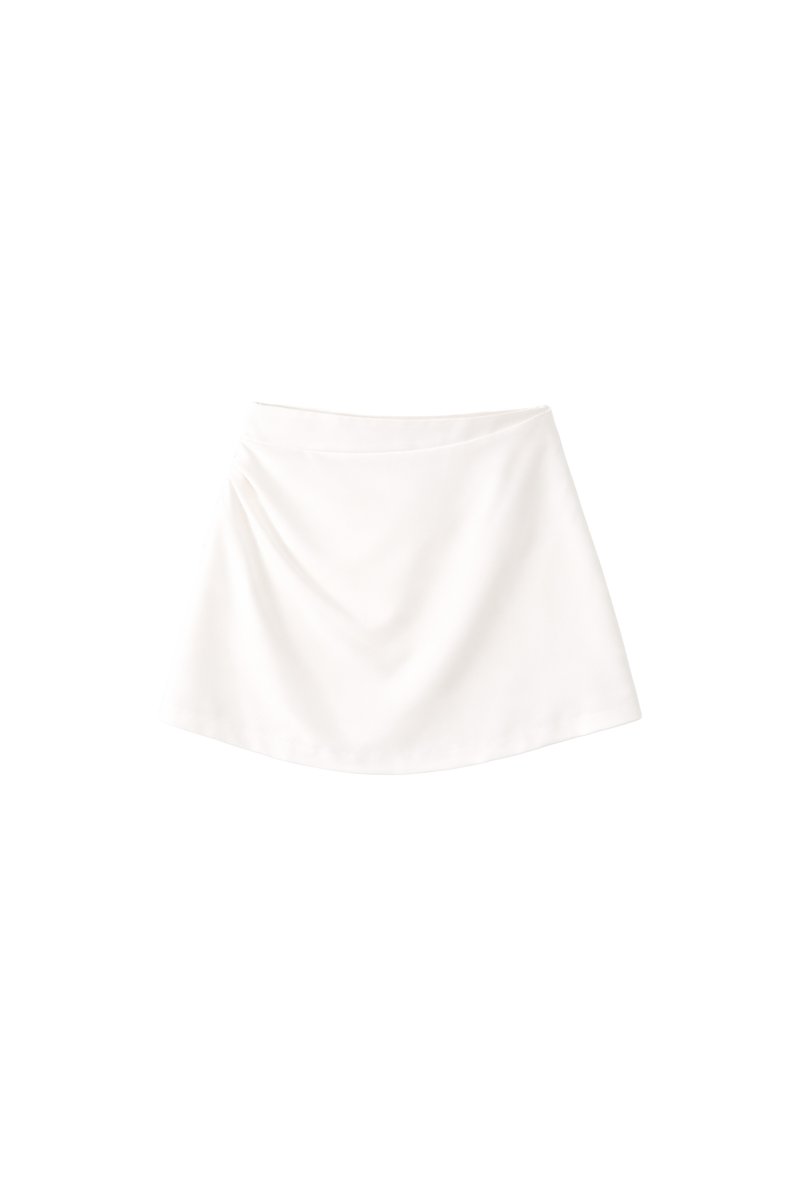 Rami Ruched Skorts in White